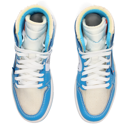 Off-White X Jordan 1 Retro High OG 'UNC' - Side View